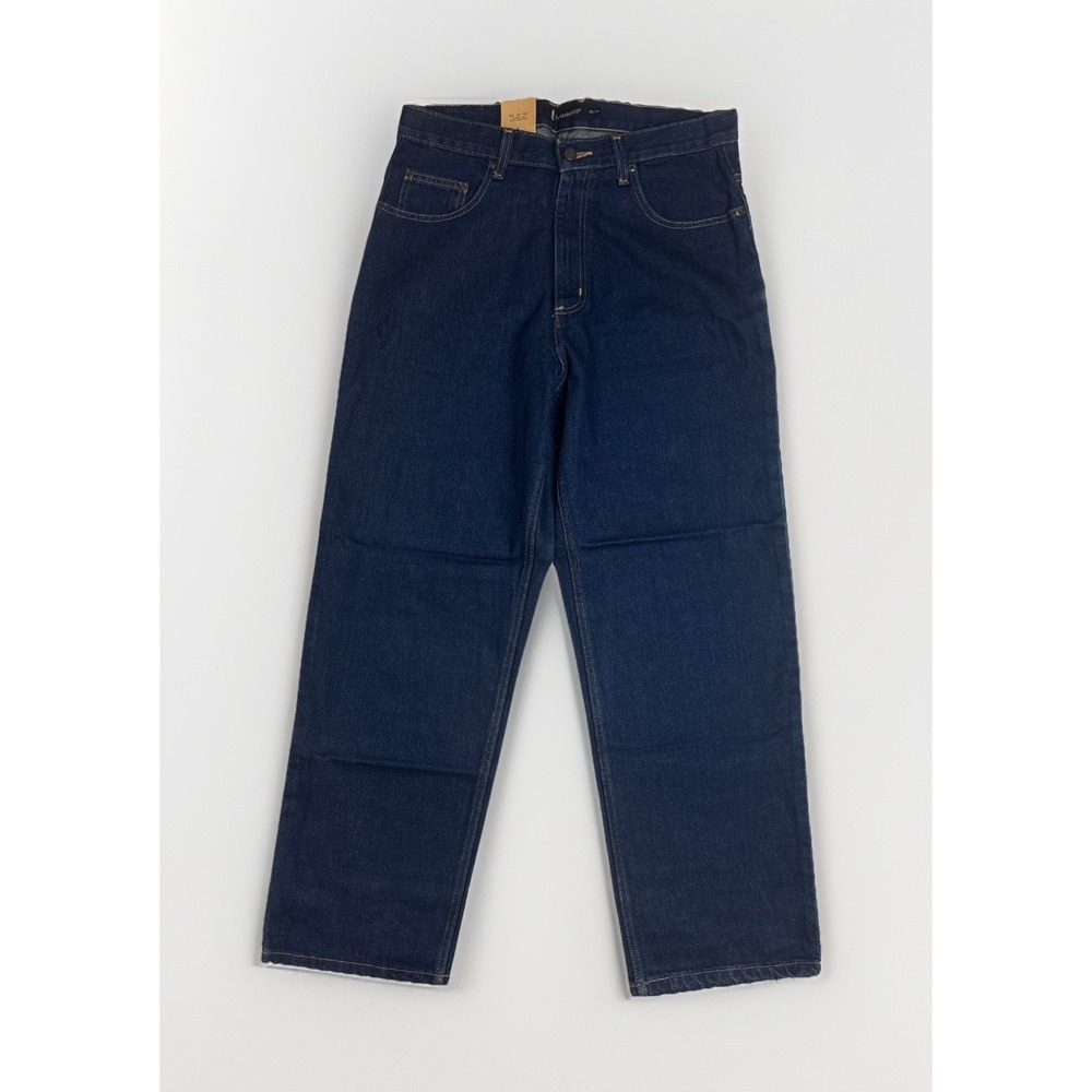 Lanesboro Denim Jeans Dark Indigo Stonewash Relaxed Fit Mens Size 34W x 30L